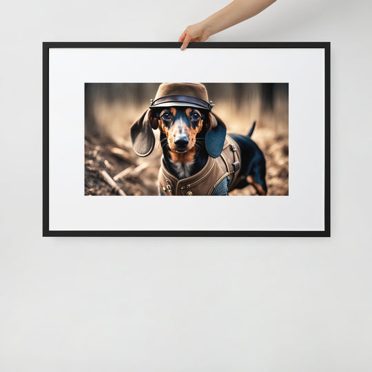 Dachshund- Matte Paper Framed Poster With Mat v5