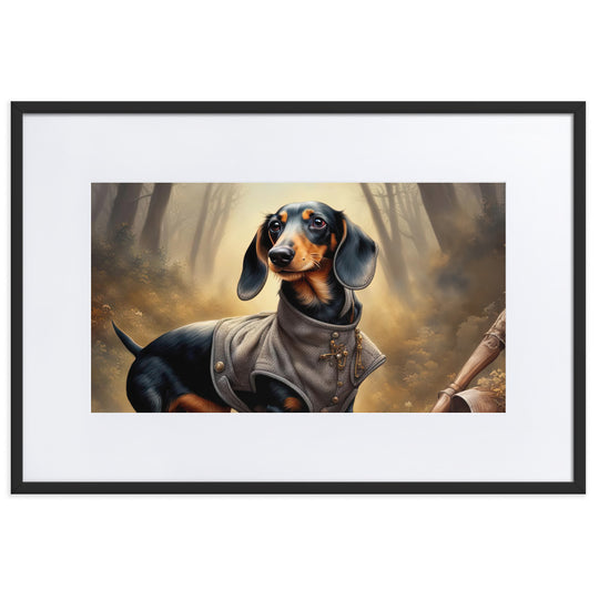 Dachshund- Matte Paper Framed Poster With Mat v2