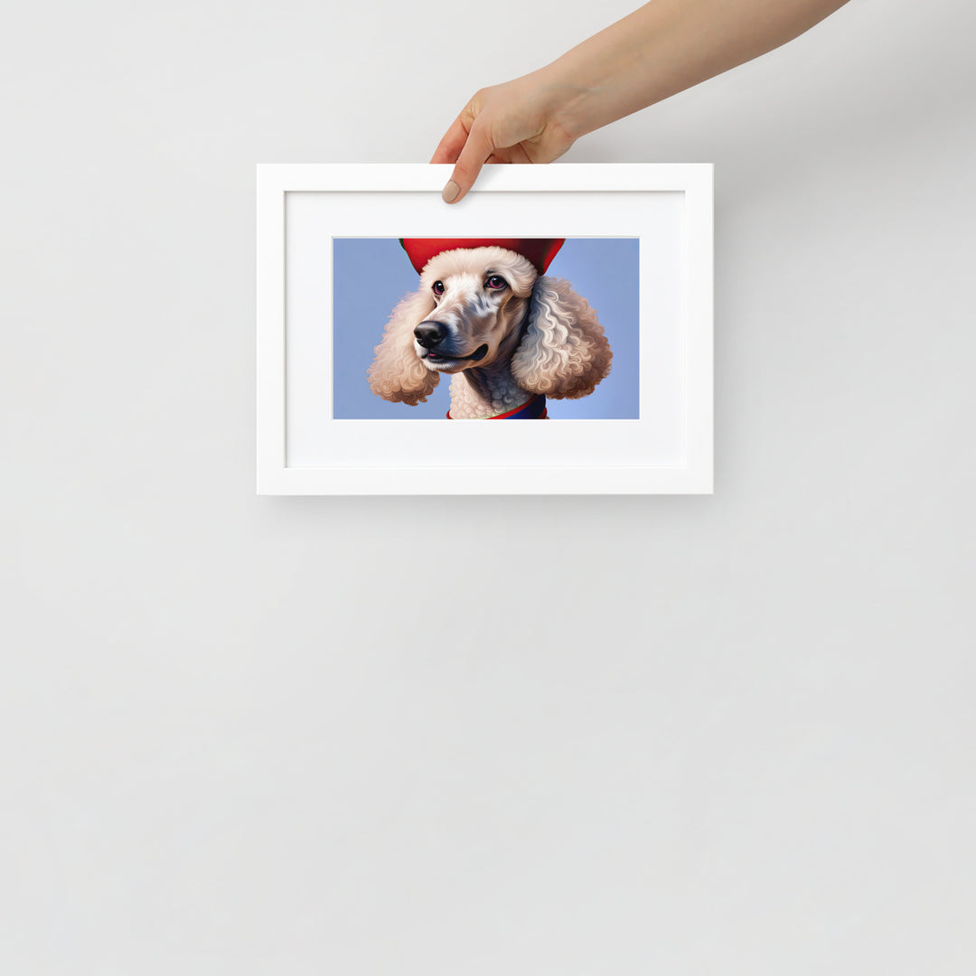 Poodle- Matte Paper Framed Poster With Mat v4