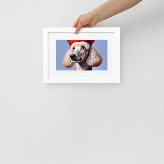 Poodle- Matte Paper Framed Poster With Mat v4