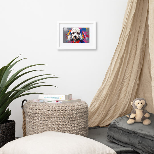 Poodle- Matte Paper Framed Poster With Mat v5