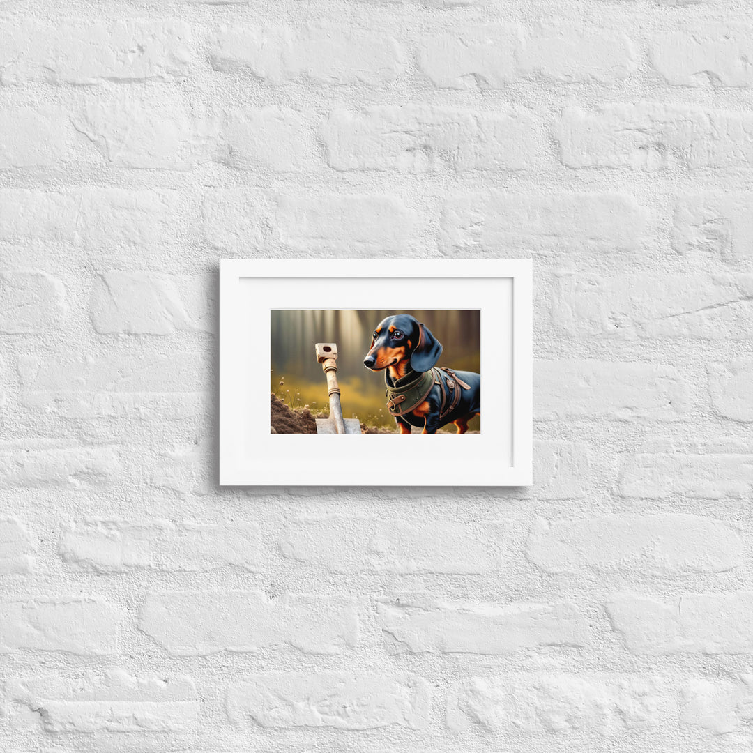 Dachshund- Matte Paper Framed Poster With Mat v4