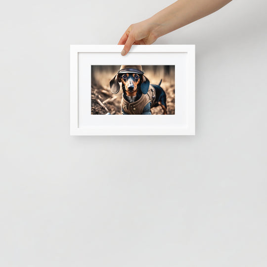 Dachshund- Matte Paper Framed Poster With Mat v5