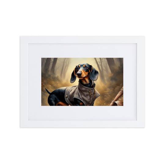 Dachshund- Matte Paper Framed Poster With Mat v2