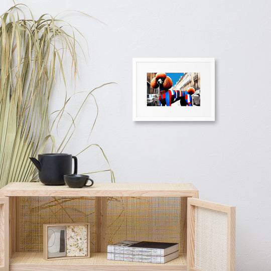 Poodle- Matte Paper Framed Poster With Mat v2