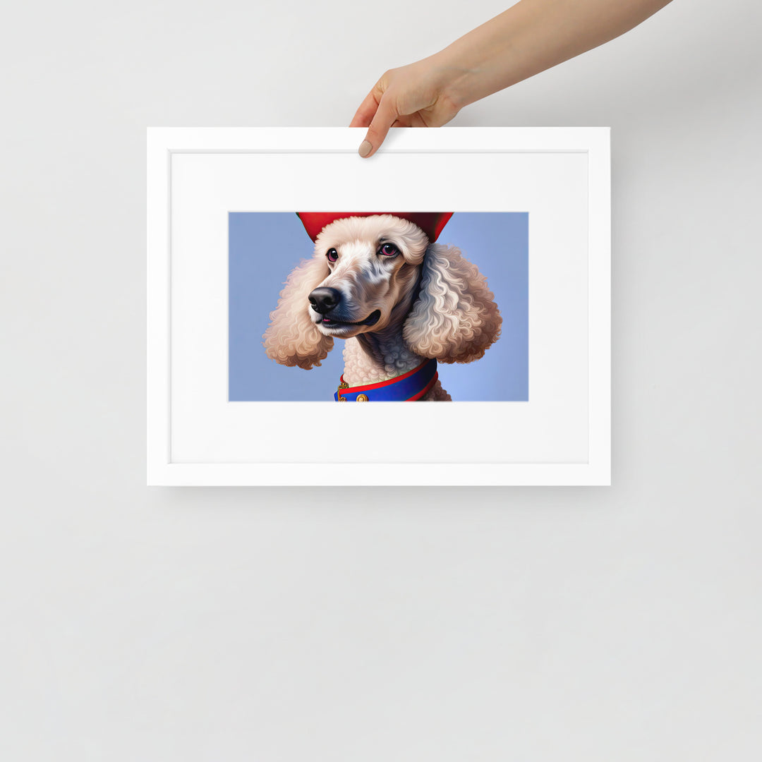 Poodle- Matte Paper Framed Poster With Mat v4