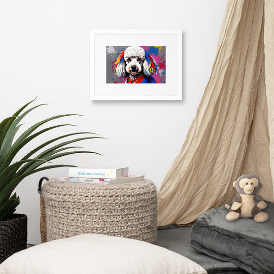 Poodle- Matte Paper Framed Poster With Mat v5