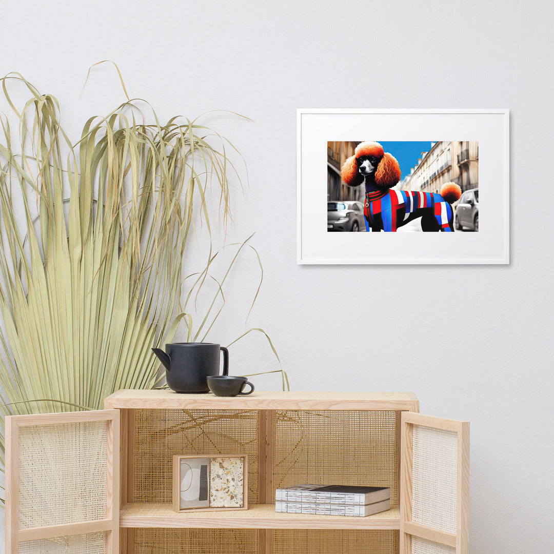 Poodle- Matte Paper Framed Poster With Mat v2