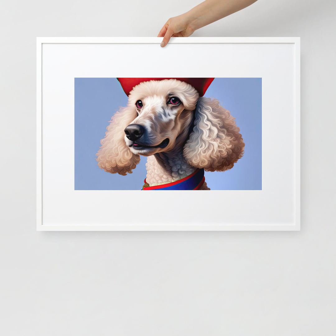 Poodle- Matte Paper Framed Poster With Mat v4