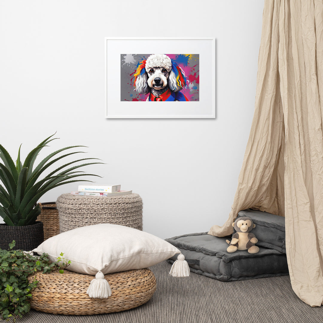 Poodle- Matte Paper Framed Poster With Mat v5