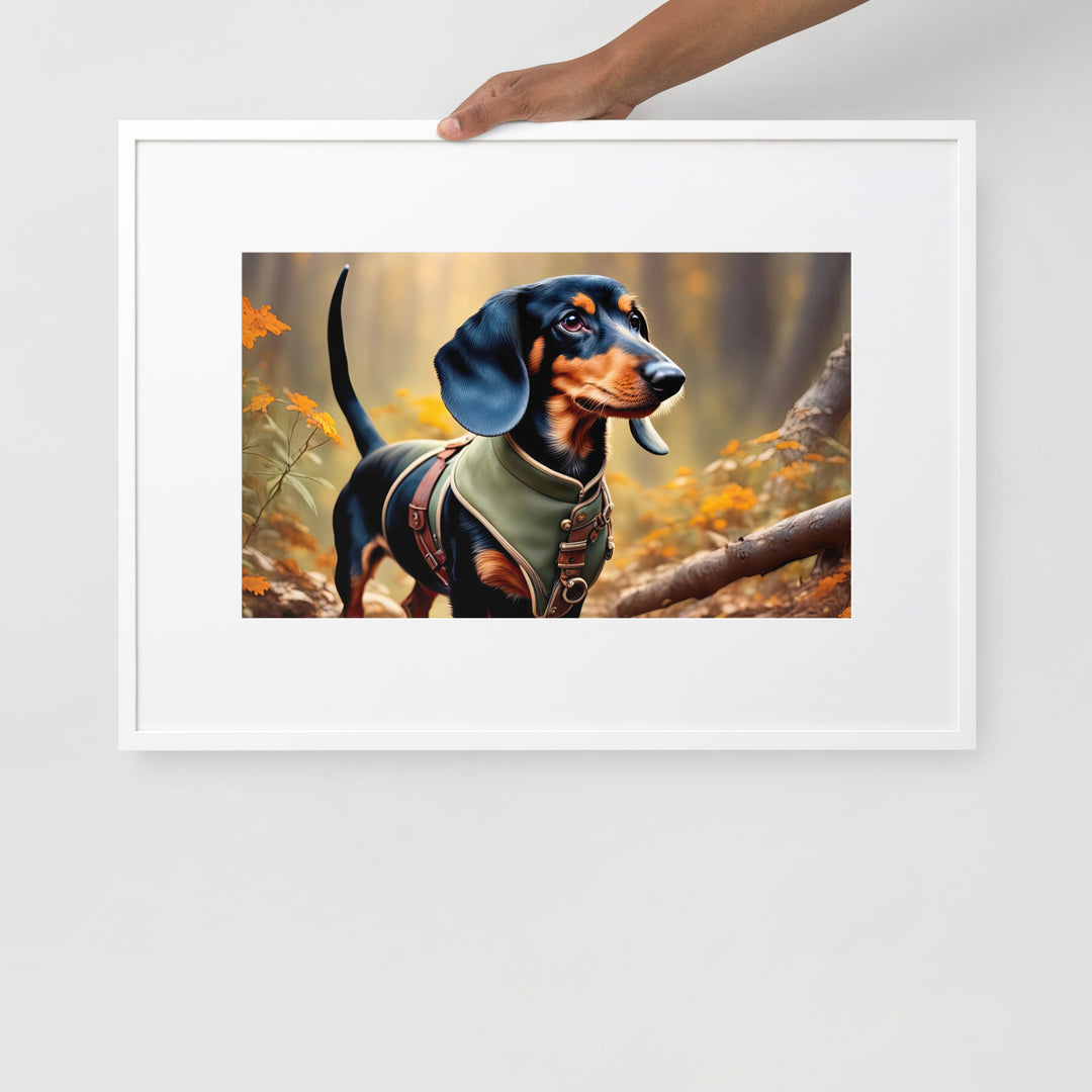 Dachshund- Matte Paper Framed Poster With Mat v3