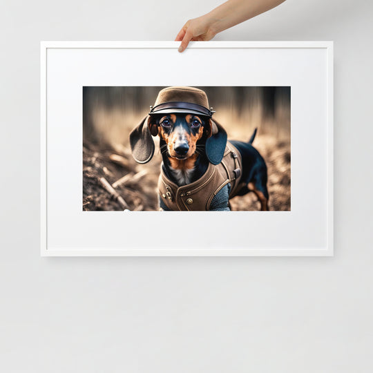 Dachshund- Matte Paper Framed Poster With Mat v5