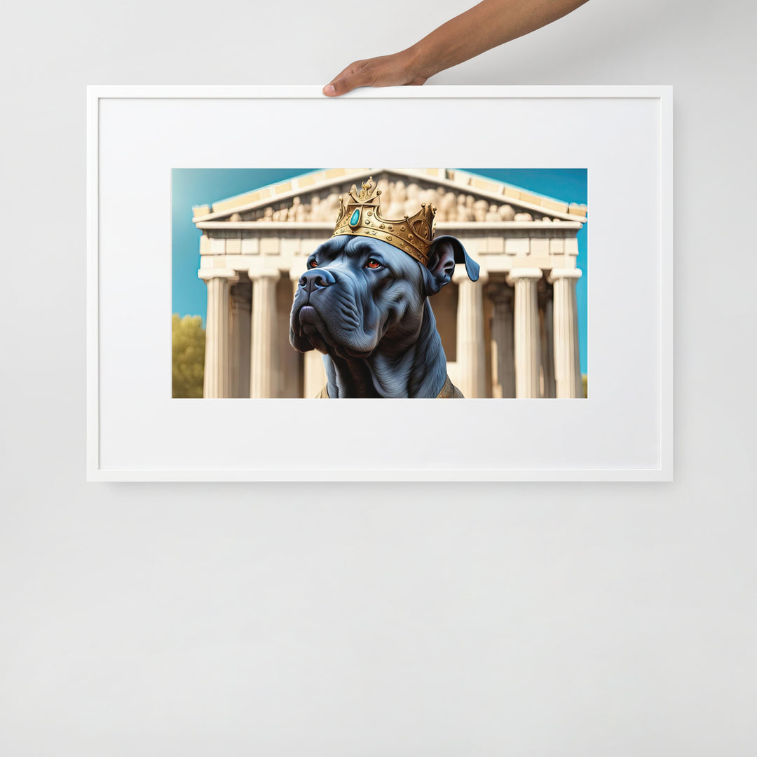 Matte Paper Framed Poster With Mat-Cane Corso