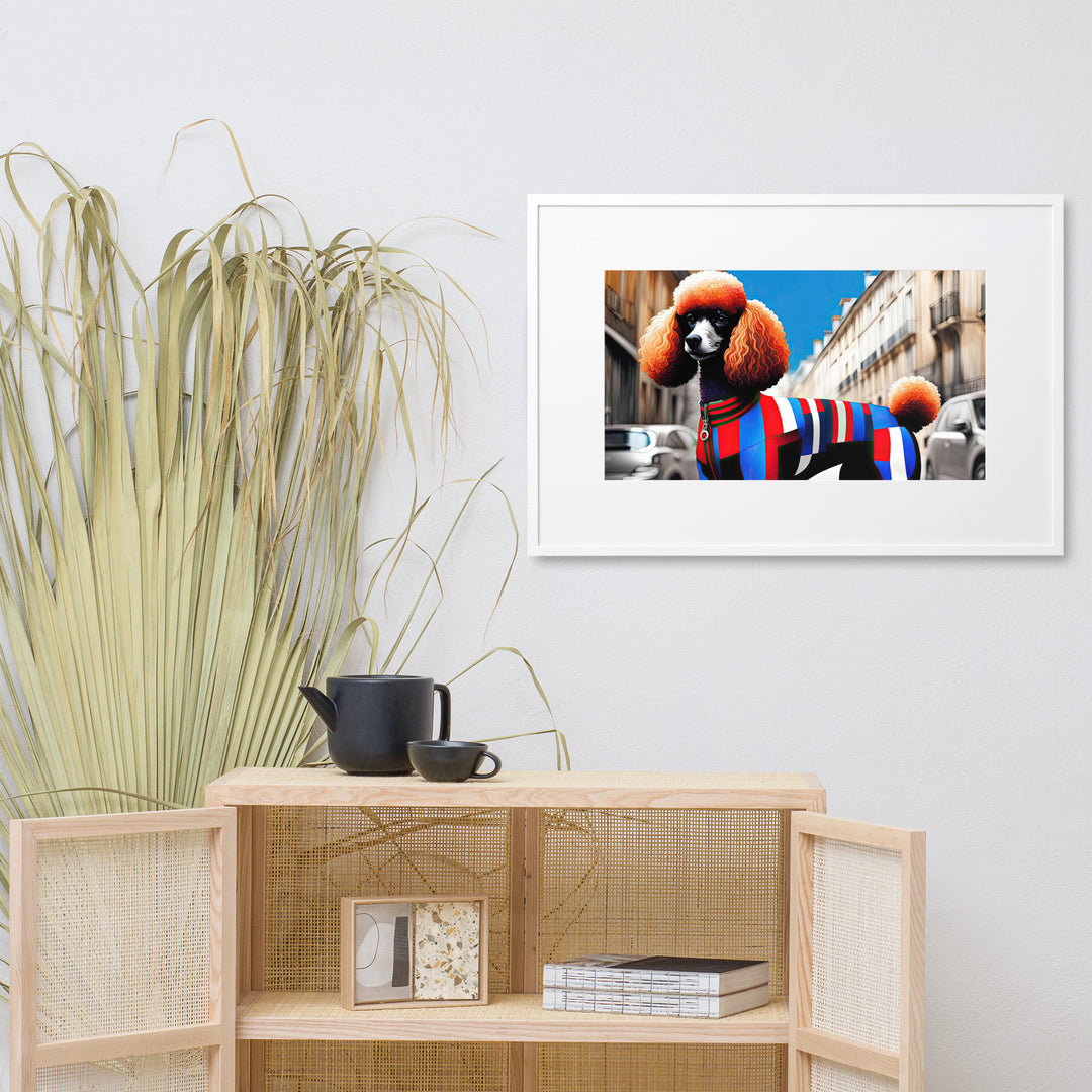 Poodle- Matte Paper Framed Poster With Mat v2