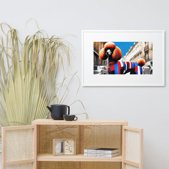 Poodle- Matte Paper Framed Poster With Mat v2