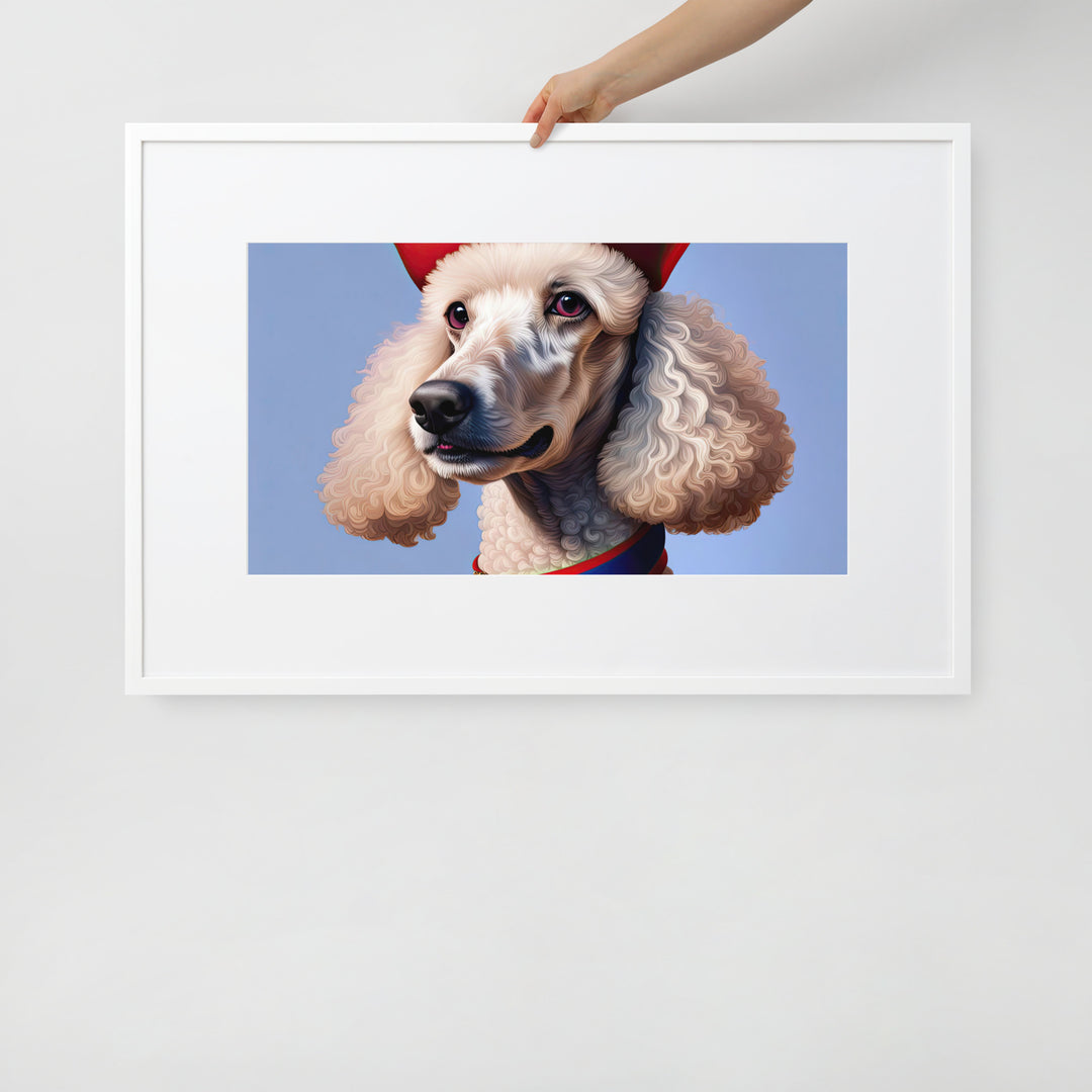 Poodle- Matte Paper Framed Poster With Mat v4