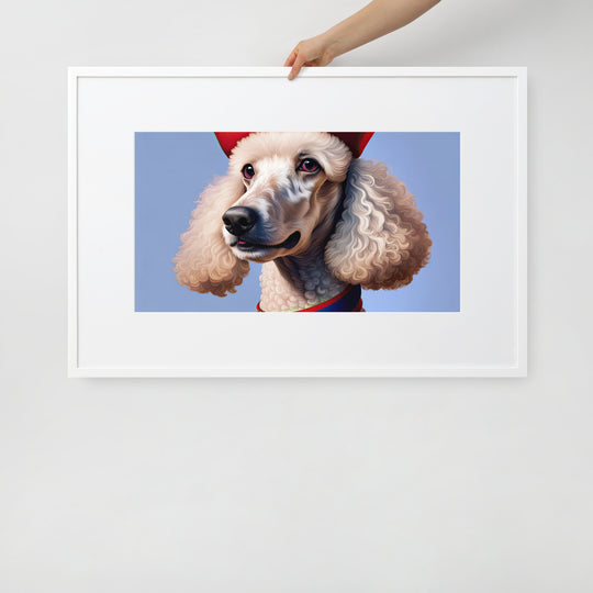 Poodle- Matte Paper Framed Poster With Mat v4