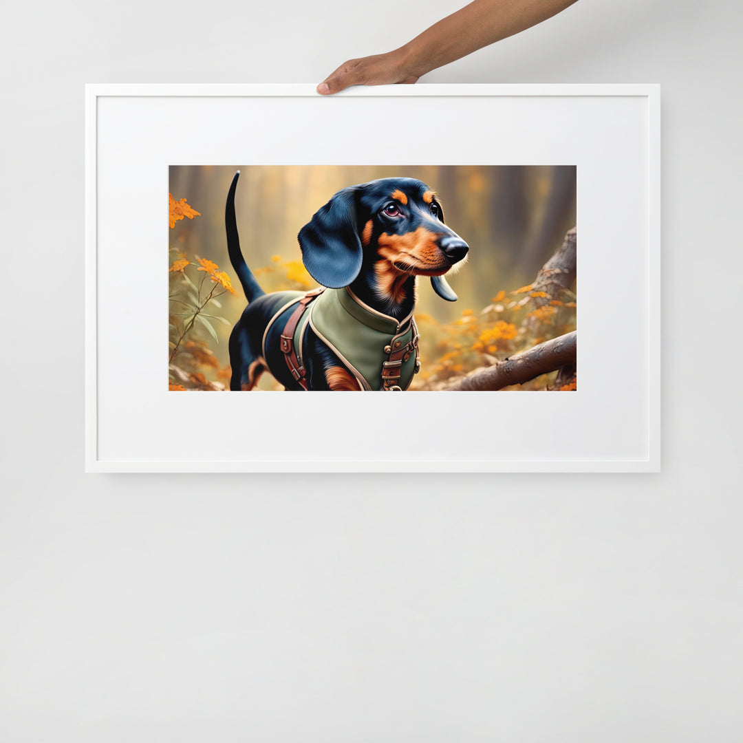 Dachshund- Matte Paper Framed Poster With Mat v3