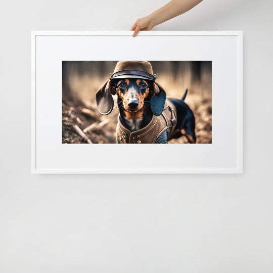 Dachshund- Matte Paper Framed Poster With Mat v5