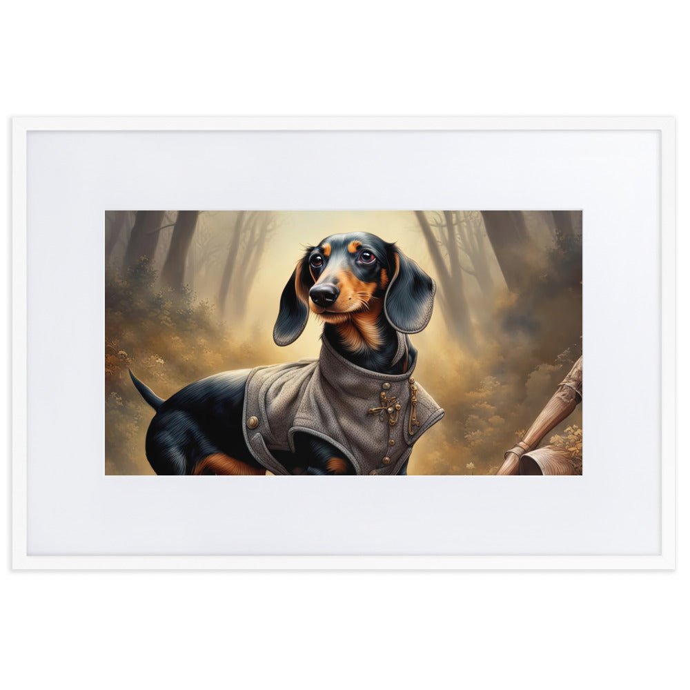 Dachshund- Matte Paper Framed Poster With Mat v2