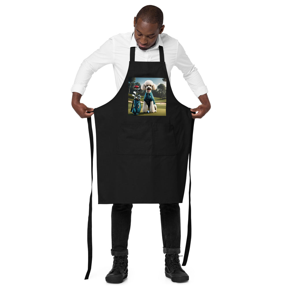 Poodle Golfer- Organic cotton apron
