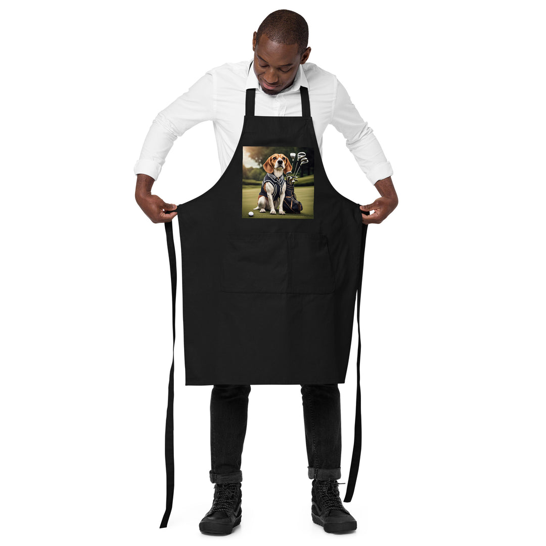 Beagle Golfer- Organic cotton apron