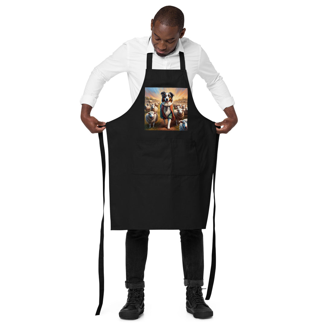 Australian Shepherd- Organic cotton apron