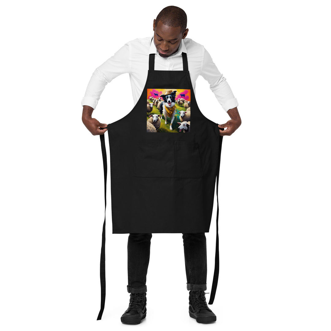 Australian Shepherd- Organic cotton apron v2