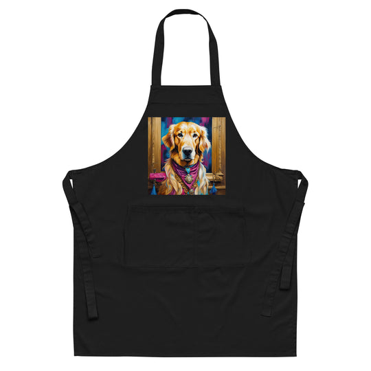 Golden Retriever- Organic cotton apron v4