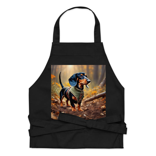 Dachshund- Organic cotton apron v3