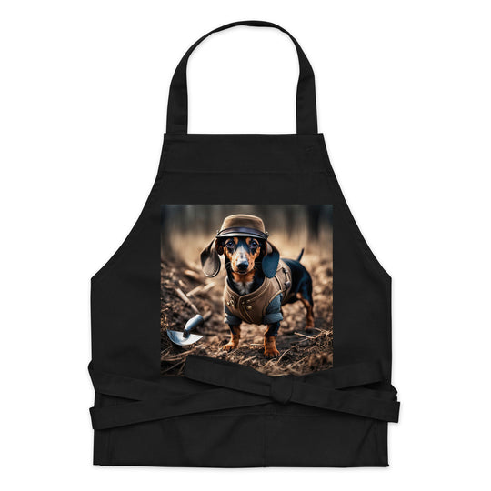 Dachshund- Organic cotton apron v5