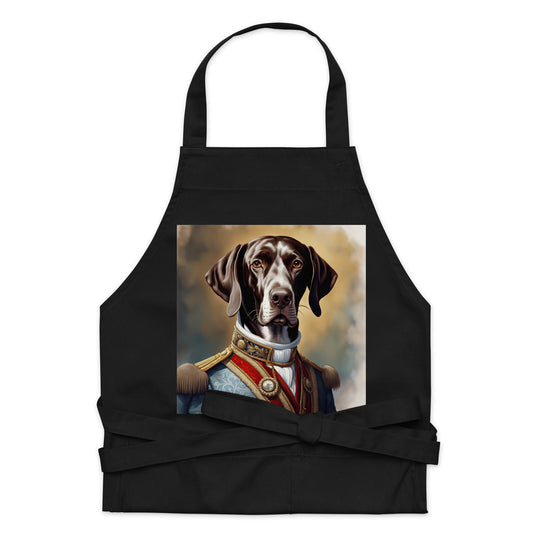 German Shorthaired Pointer- Organic cotton apron v4