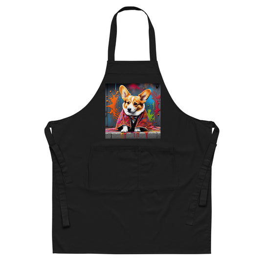 Pembroke Welsh Corgi- Organic cotton apron v3