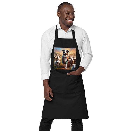 Australian Shepherd- Organic cotton apron