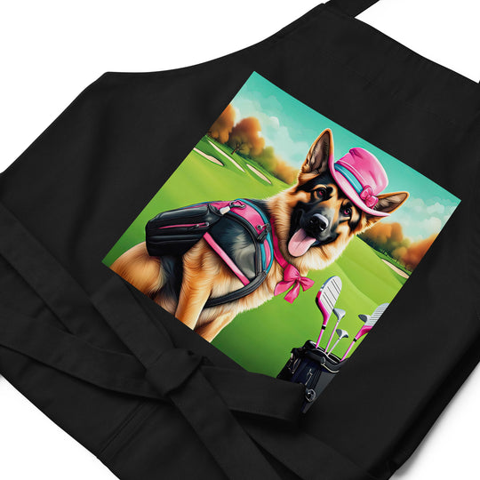 German Shepherd- Organic cotton apron v2