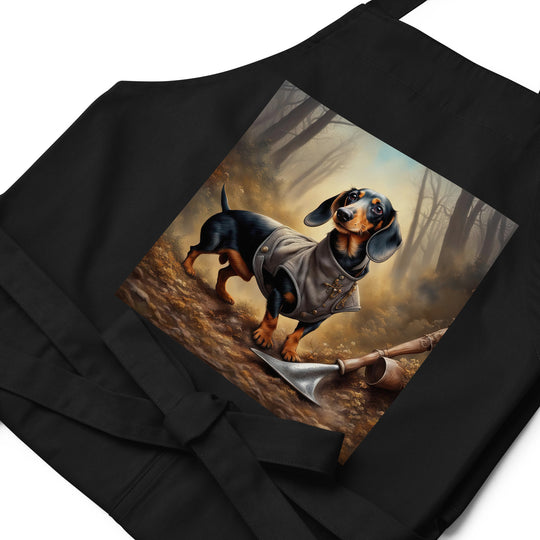 Dachshund- Organic cotton apron v2