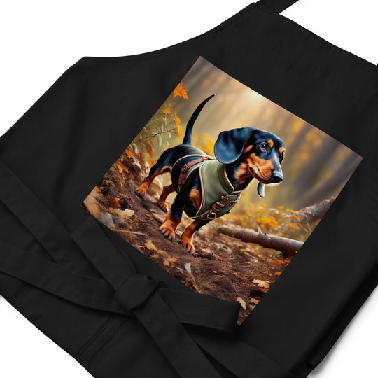 Dachshund- Organic cotton apron v3