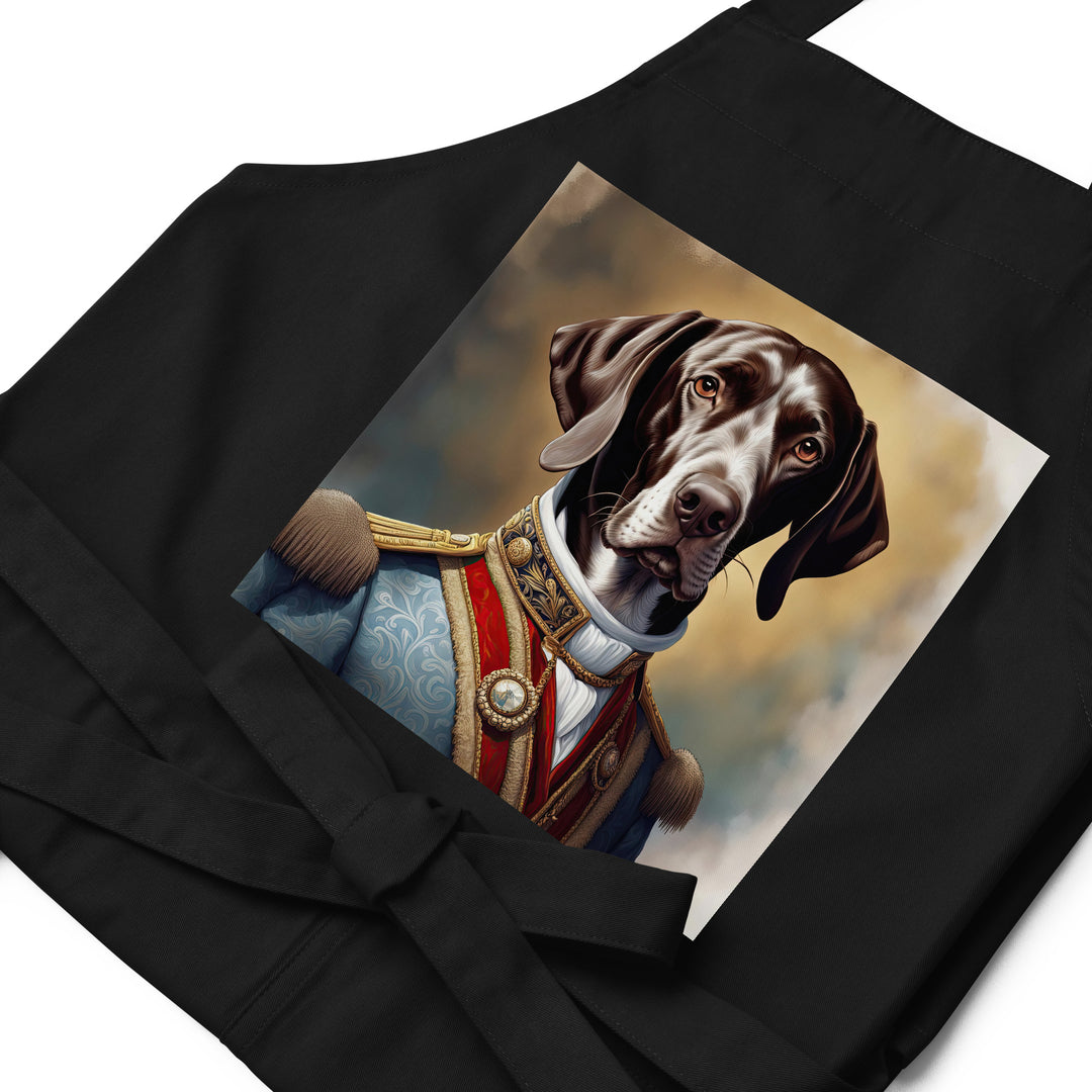 German Shorthaired Pointer- Organic cotton apron v4