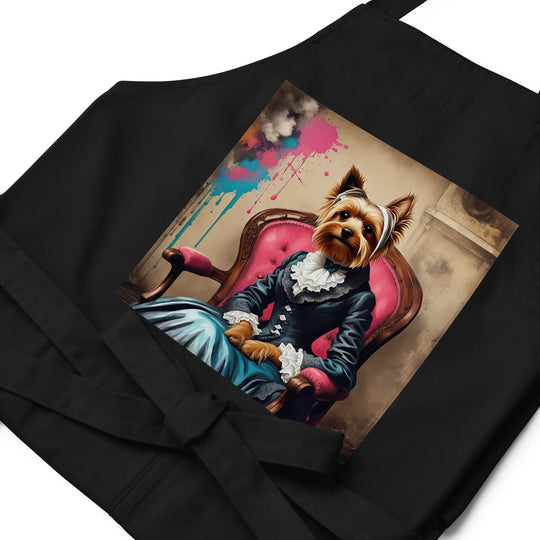 Yorkshire Terrier Golfer- Organic cotton apron v3