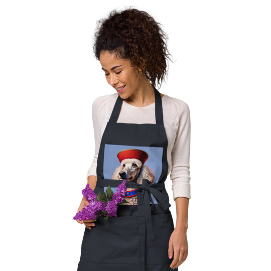 Poodle- Organic cotton apron v4