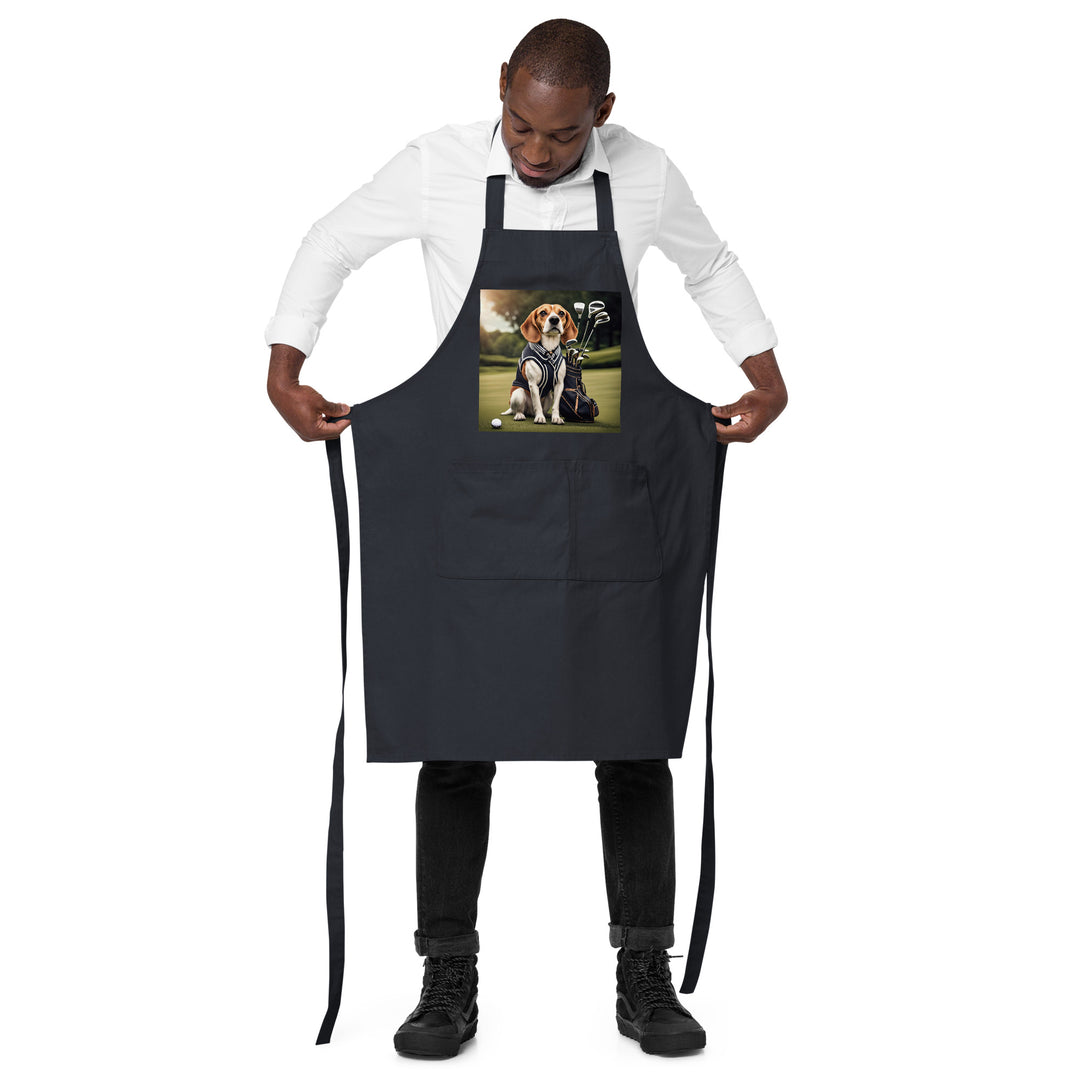 Beagle Golfer- Organic cotton apron