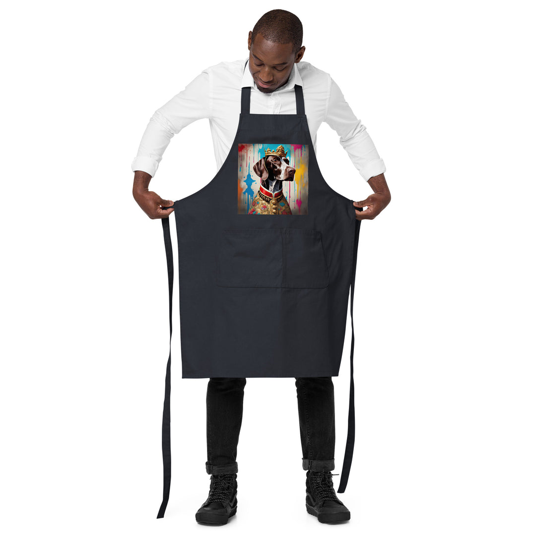 German Shorthaired Pointer Golfer- Organic cotton apron