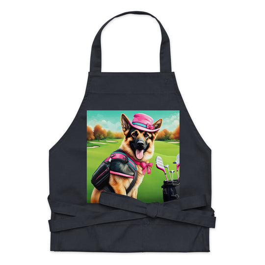 German Shepherd- Organic cotton apron v2