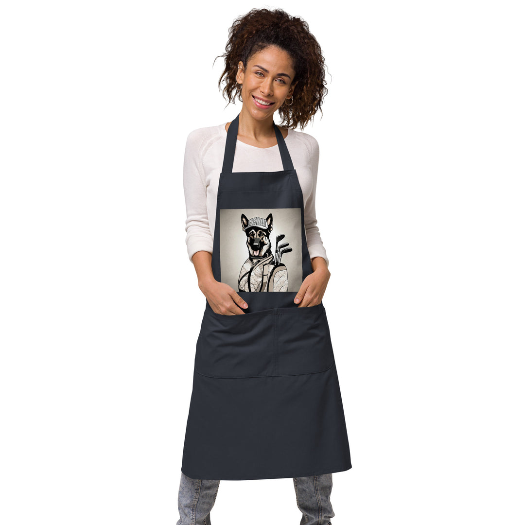 German Shepherd- Organic cotton apron v4