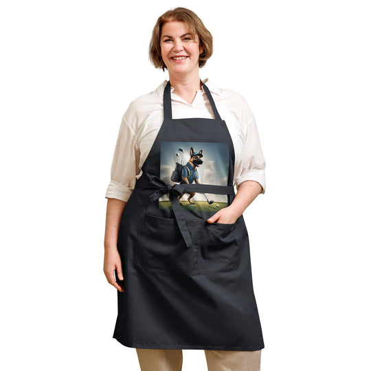 German Shepherd- Organic cotton apron v5