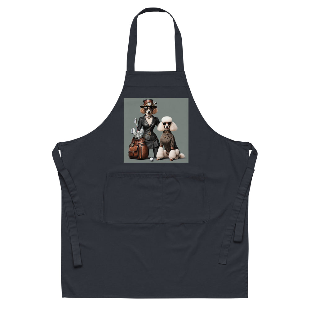 Poodle Golfer- Organic cotton apron v2