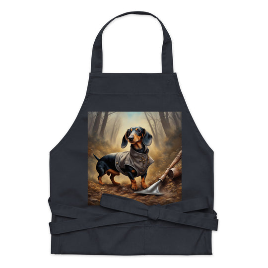 Dachshund- Organic cotton apron v2