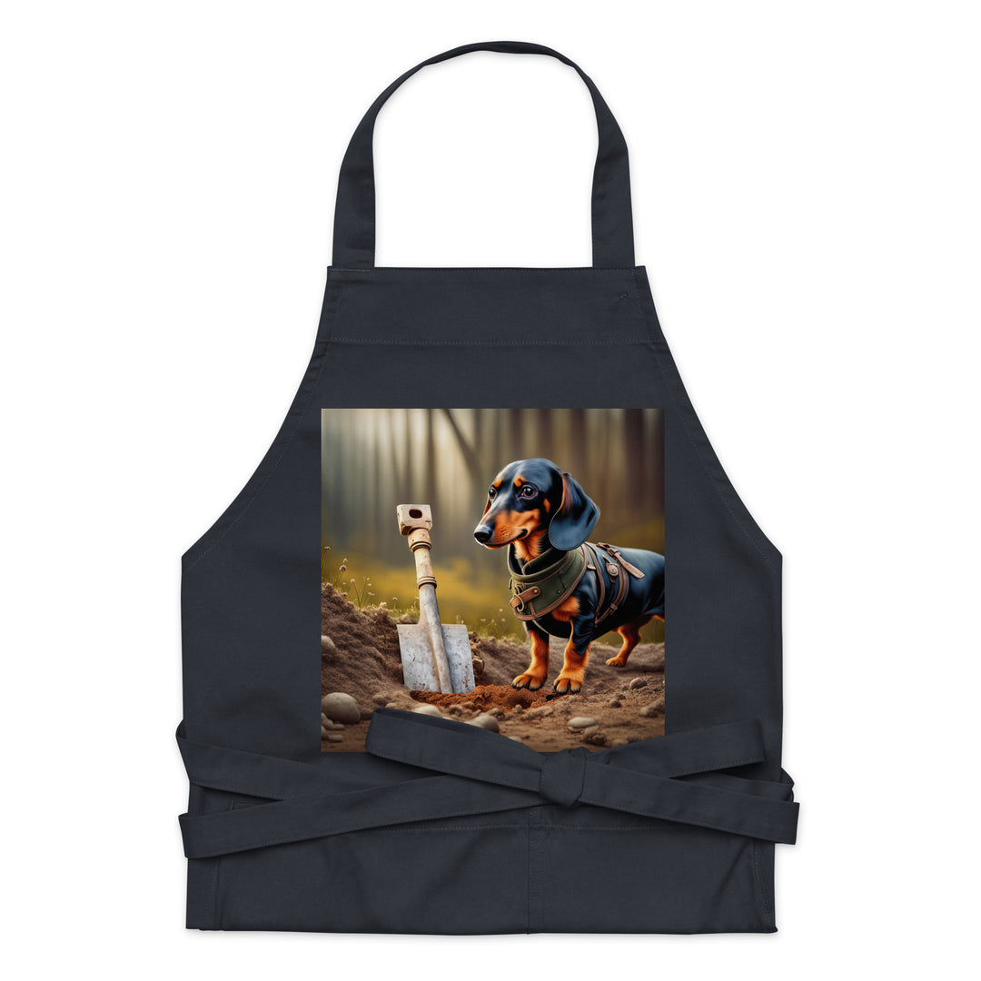 Dachshund- Organic cotton apron v4