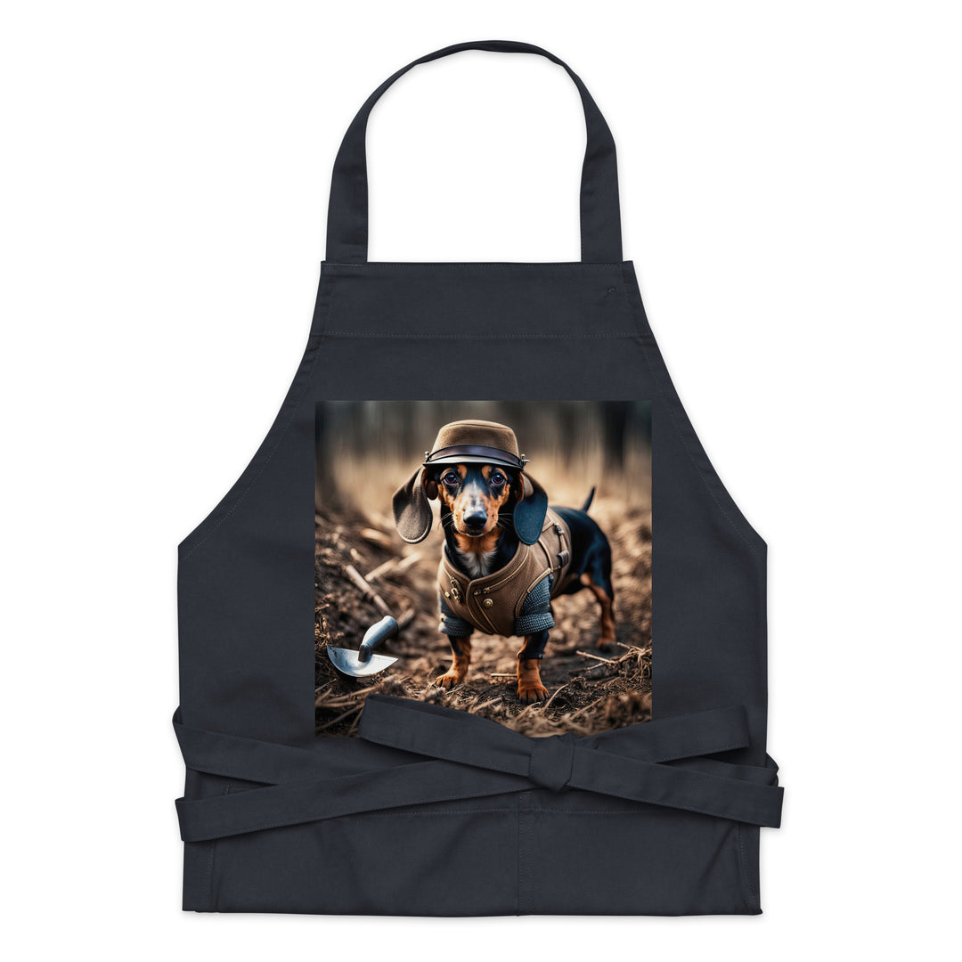 Dachshund- Organic cotton apron v5