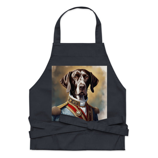 German Shorthaired Pointer- Organic cotton apron v4